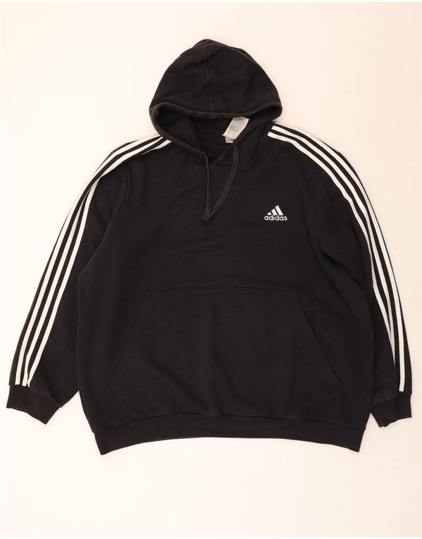 Adidas Herren Kapuzenpullover 2XL Schwarz Baumwolle