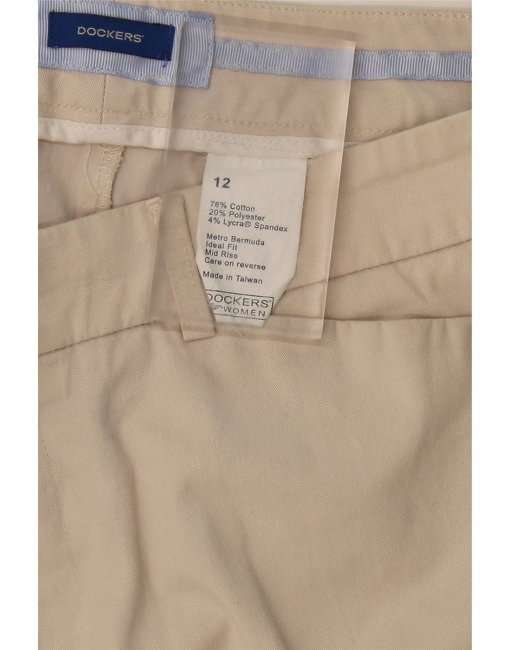 DOCKERS Womens Bermuda Shorts US 12 Large W34  Beige Cotton Vintage Dockers and Second-Hand Dockers from Messina Hembry 