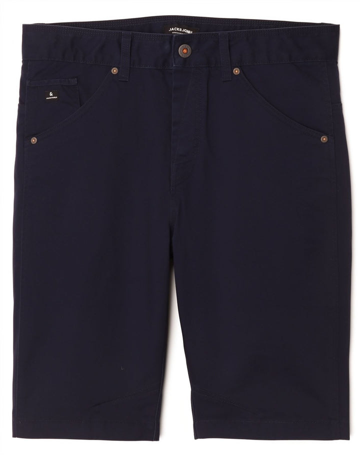 Jack & Jones Herren-Chinoshorts, Größe L, W34, Marineblau, Polyester