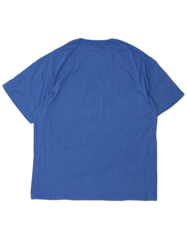 Champion Herren Grafik T-Shirt Top XL Blau Baumwolle