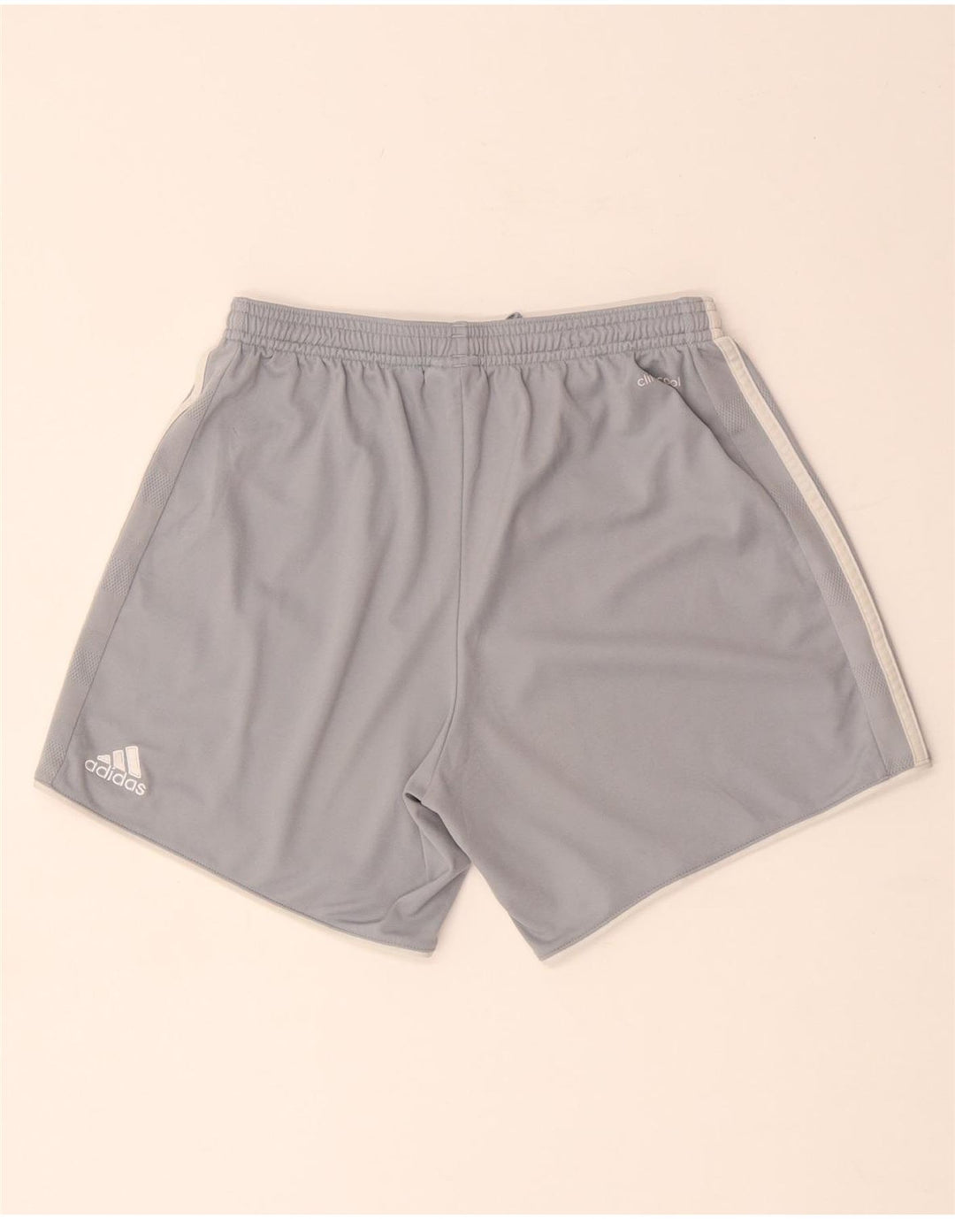 Adidas Damen Climacool Sport Shorts UK 8/10 Small Grau Polyester