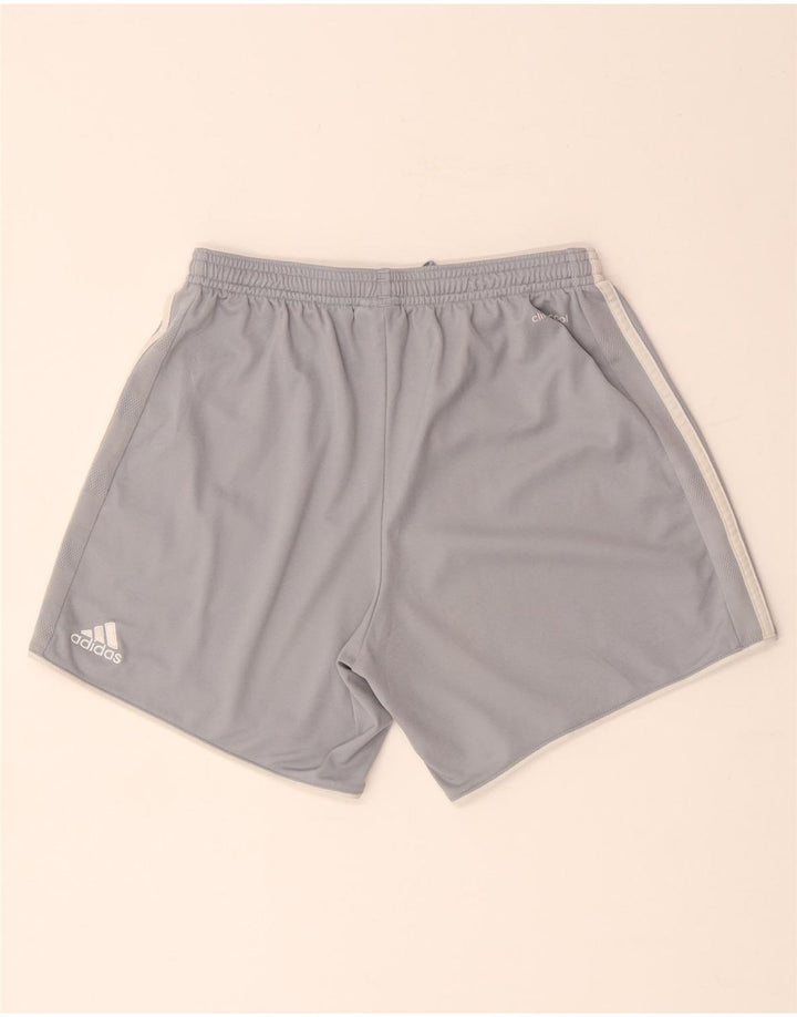 Adidas Damen Climacool Sport Shorts UK 8/10 Small Grau Polyester