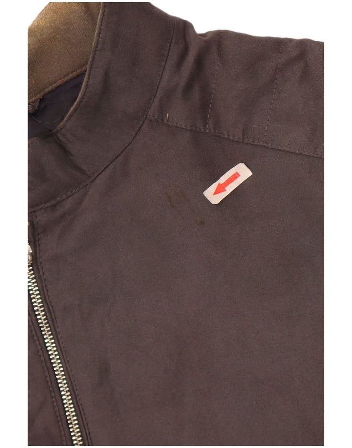 Marks & Spencer Herren Bomberjacke UK 46 3XL Grau Polyester