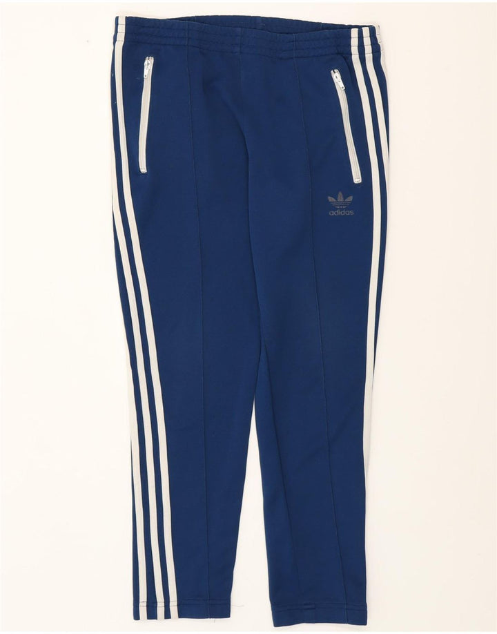 ADIDAS Womens Tracksuit Trousers UK 10 Small  Blue Polyester