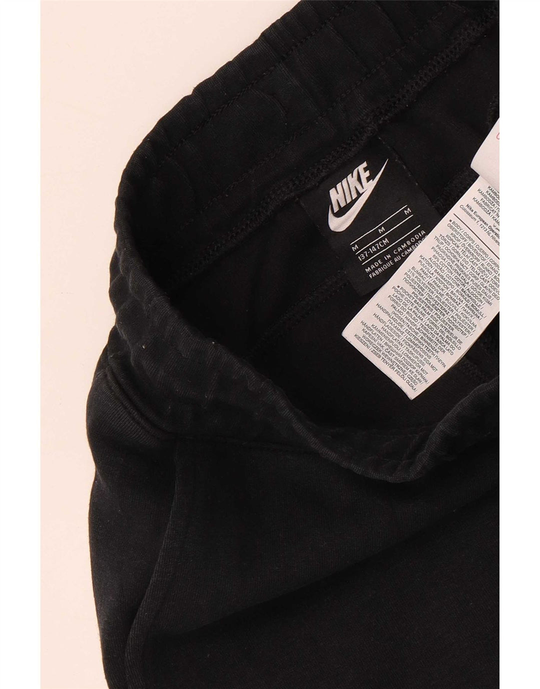Nike Sportshorts für Jungen, 10–11 Jahre, mittelgroß, schwarze Baumwolle