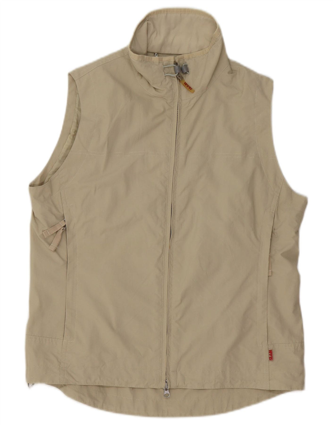 Slam Herren-Trainingsanzug, ärmellos, Jacke, mittelbeigefarbenes Nylon