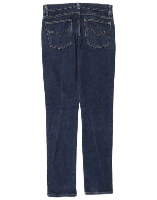 Levi's Damen Slim Jeans W28 L34 Marineblaue Baumwolle