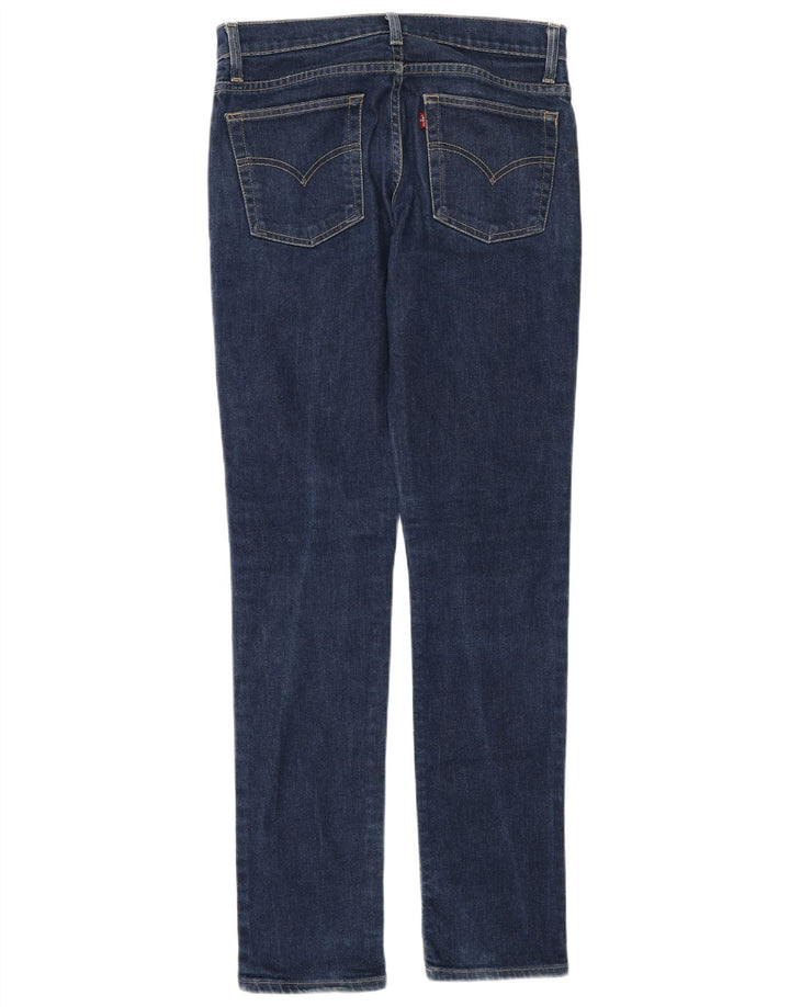 Levi's Damen Slim Jeans W28 L34 Marineblaue Baumwolle