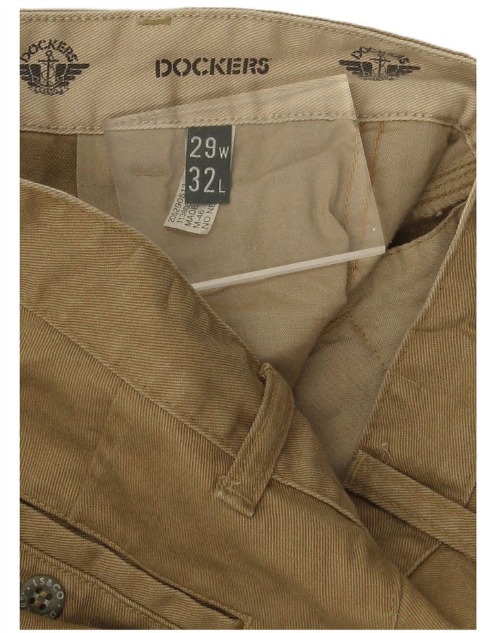 Dockers Herren Pegged Chino Hose W29 L29 Khaki Classic