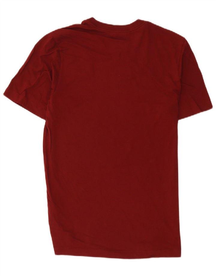 Nike Herren T-Shirt Top Small Burgund Baumwolle