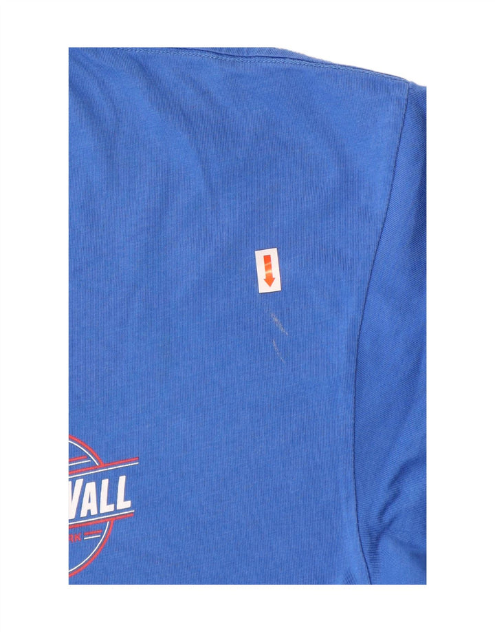 VANS Herren-T-Shirt mit klassischer Grafik, groß, aus blauer Baumwolle