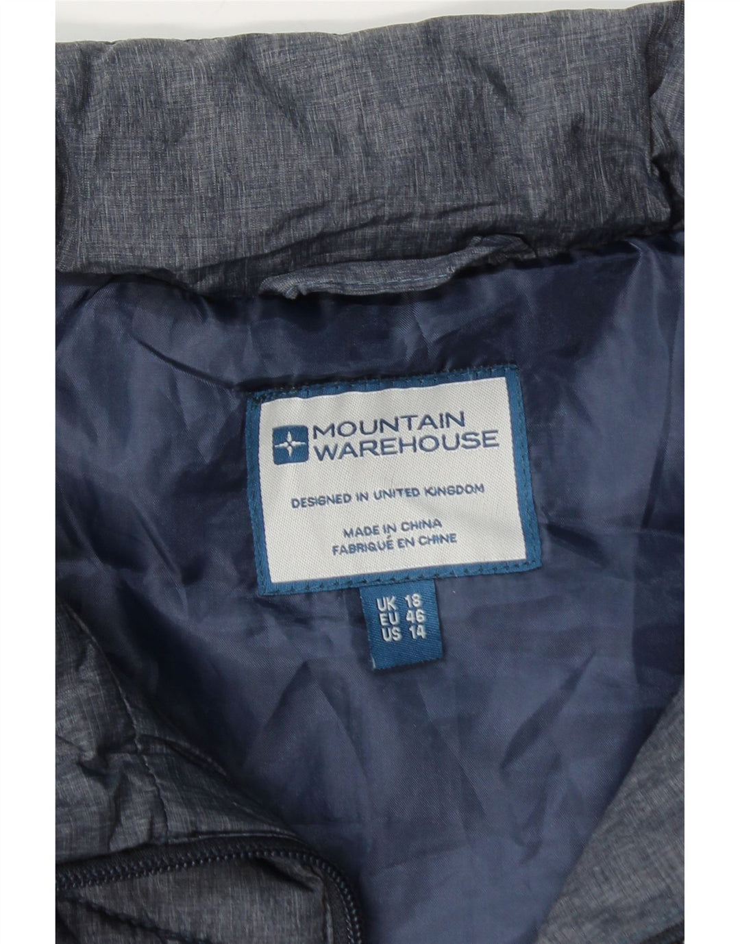 Mountain Warehouse Wattierte Damenweste UK 18 XL Marineblaues Polyester