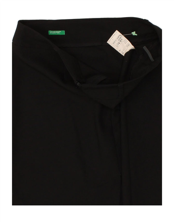 BENETTON Womens Straight Skirt IT 42 Medium W30 Black Polyester Vintage Benetton and Second-Hand Benetton from Messina Hembry 