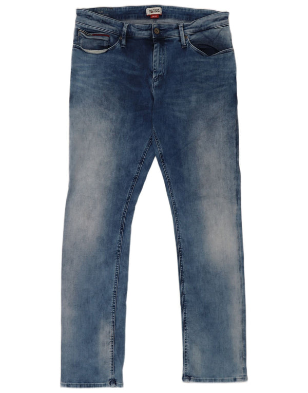 Tommy Hilfiger Herren Scanton Slim Jeans W36 L31 Blaue Baumwolle