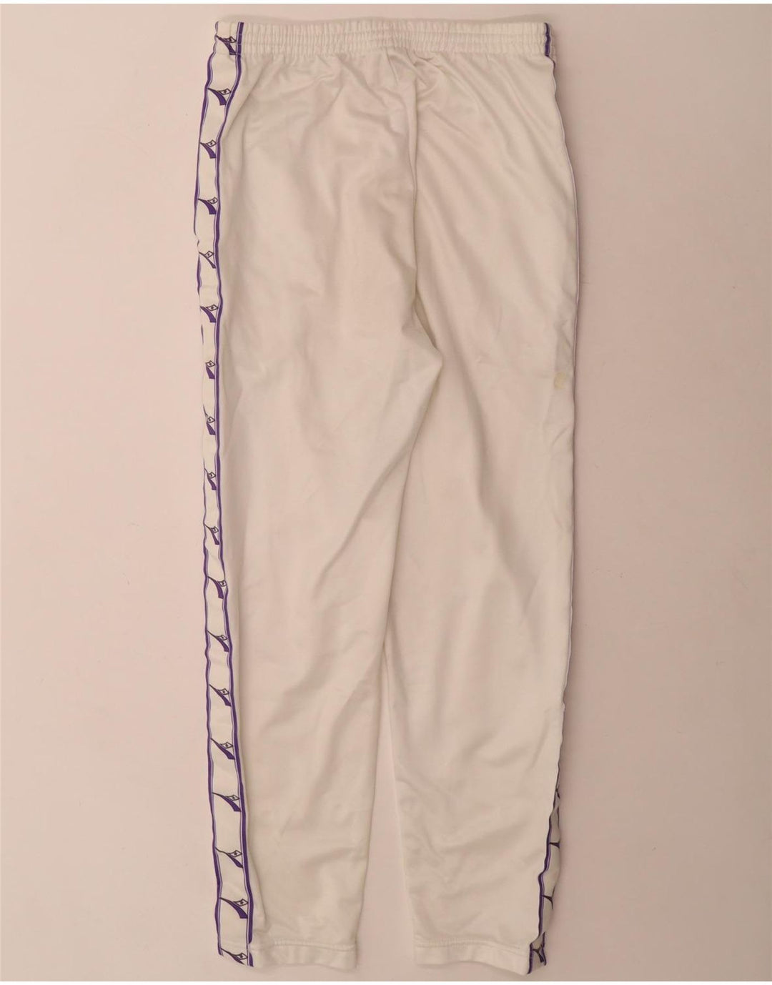 Diadora Damen-Trainingshose mit Grafik, UK 10, Größe S, Weiß, Polyester