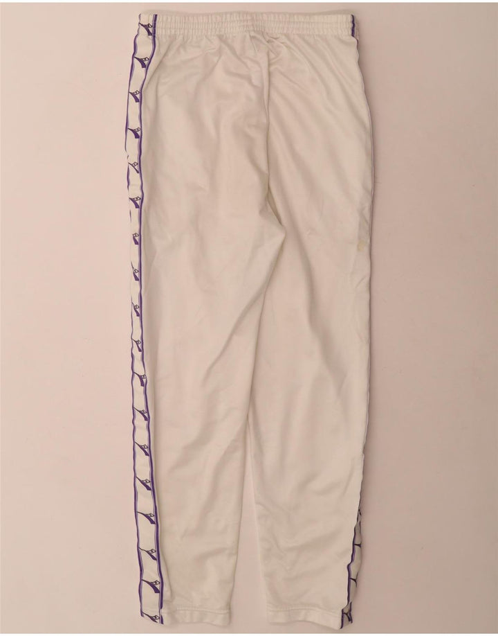 Diadora Damen-Trainingshose mit Grafik, UK 10, Größe S, Weiß, Polyester
