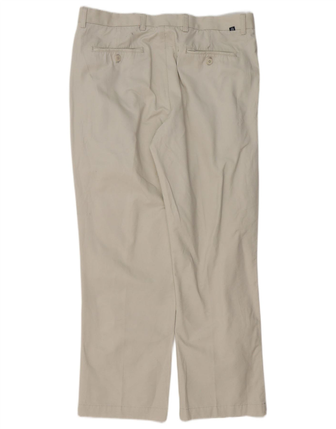 CHAPS Herren-Chinohose mit Pegged, W36, L30, weiße Baumwolle
