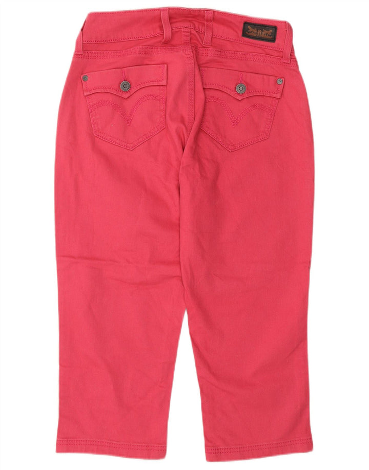 Levi's Damen Capri-Jeans US 4 Small W27 L20 Rosa Baumwolle