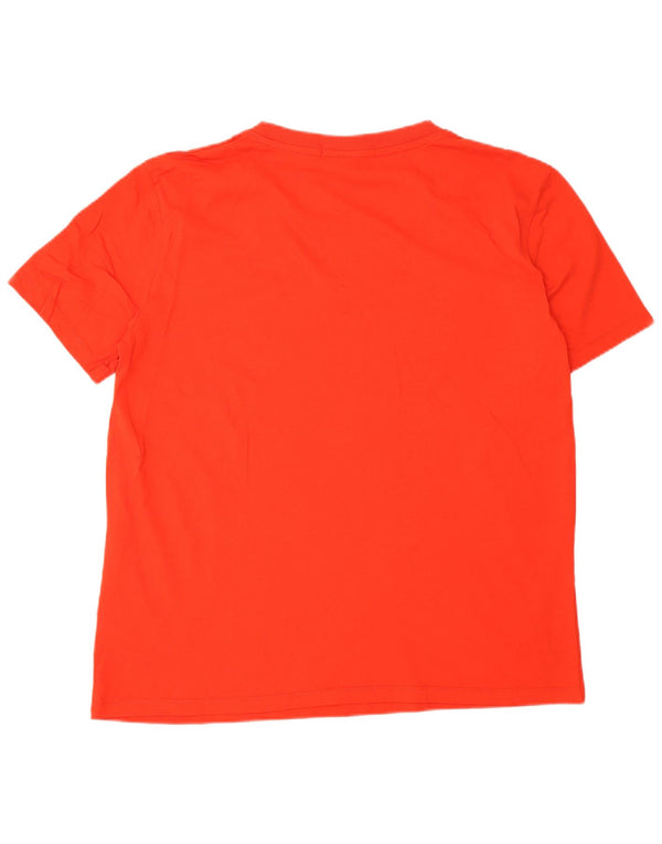 CALVIN KLEIN JEANS Herren T-Shirt Top XL Rot Baumwolle