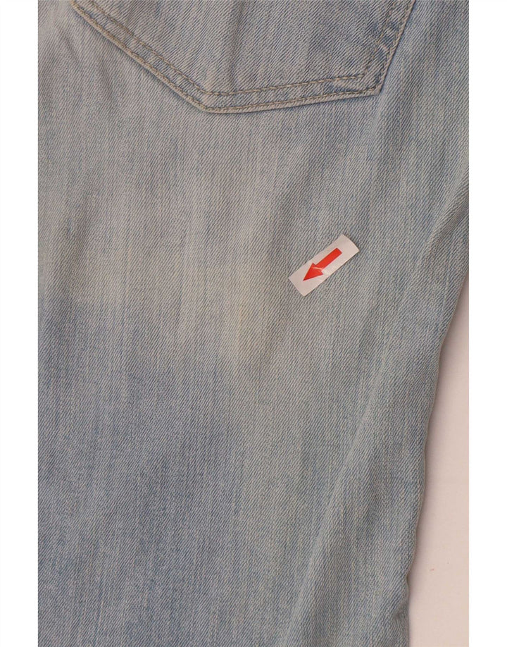 Zara Damen Slim Jeans EU 38 Small W28 L27 Blauer Farbblock
