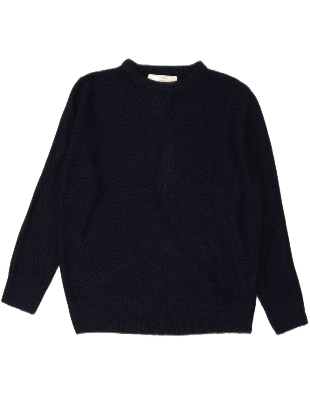 Übergroßer Damen-Pullover mit U-Boot-Ausschnitt von Zara, Gr. 14, mittleres Marineblau