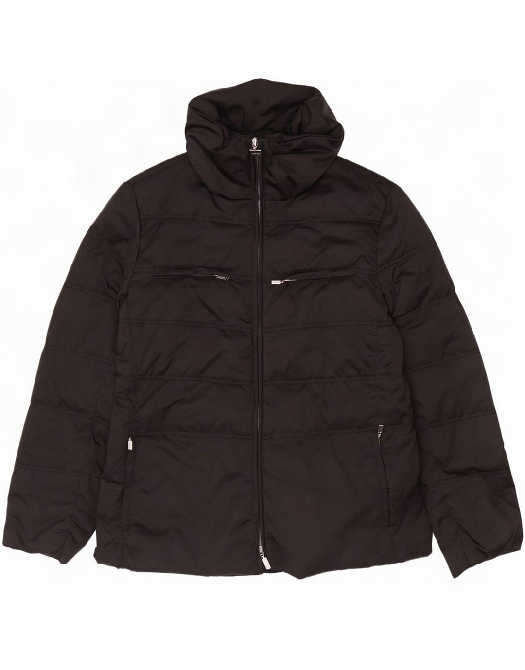 Allegri Damen Wattierte Jacke IT 46 Large Schwarz Polyester