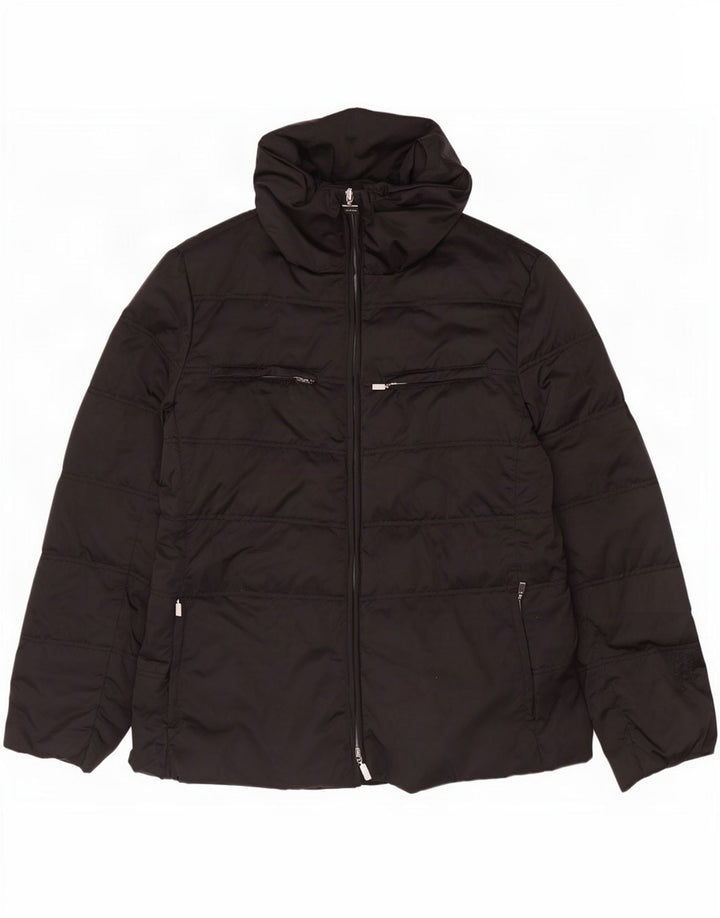 Allegri Damen Wattierte Jacke IT 46 Large Schwarz Polyester