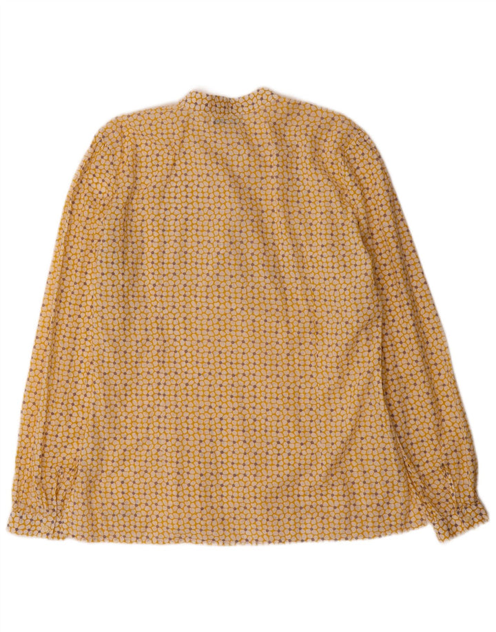 Rifle Damen-Pullover-Hemd, UK 16, groß, gelbe Baumwolle mit Blumenmuster
