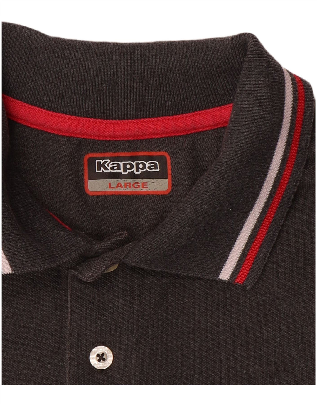 KAPPA Mens Polo Shirt Large Grey