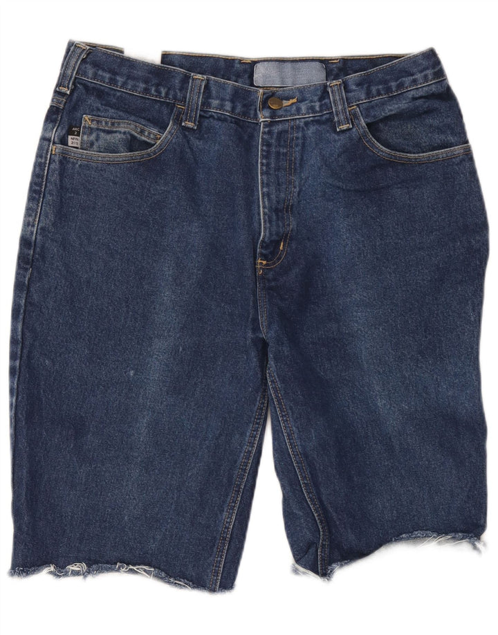 Carhartt Herren Jeansshorts W34 Große blaue Baumwolle