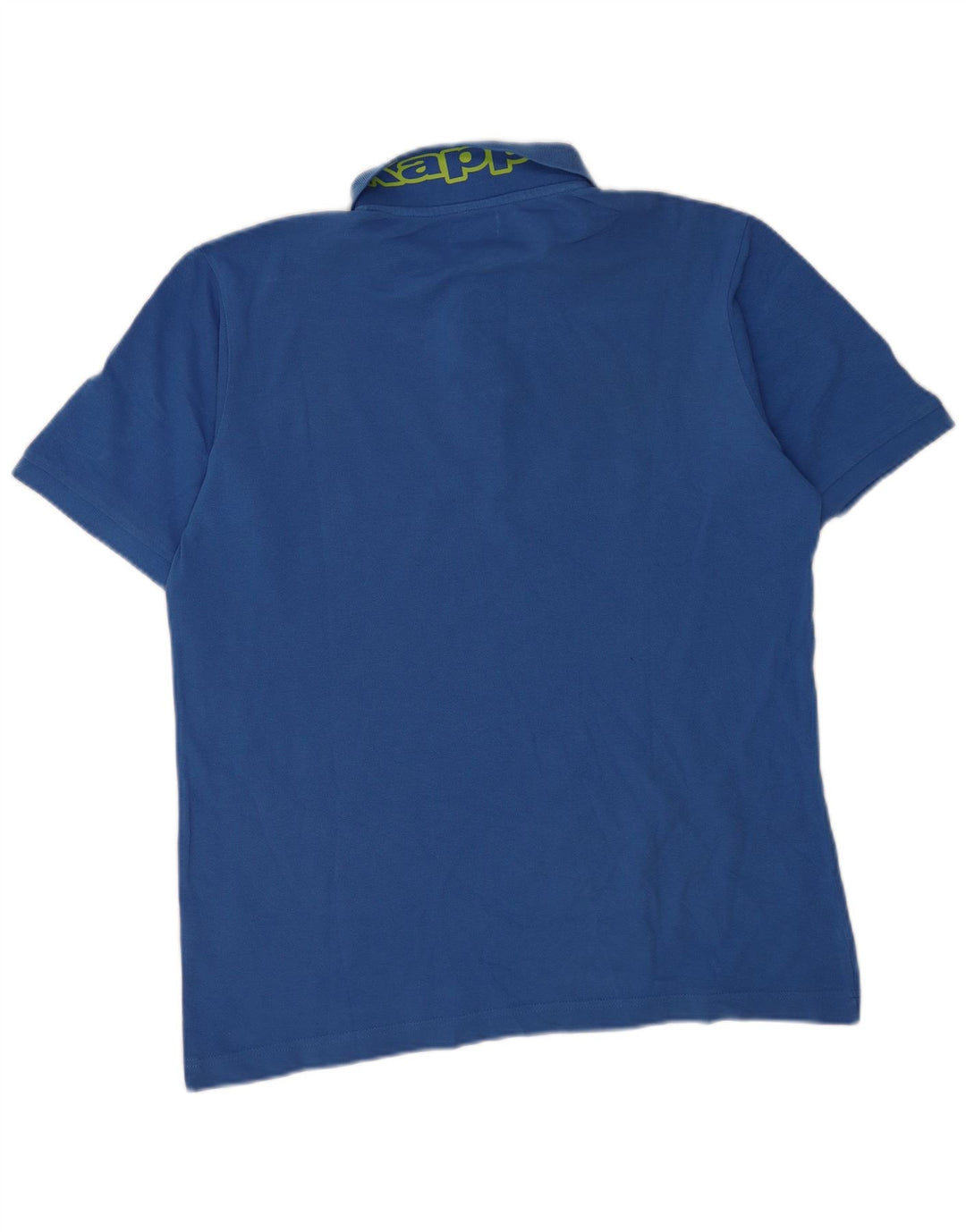 Kappa Herren-Poloshirt mit Grafik, groß, blaue Baumwolle