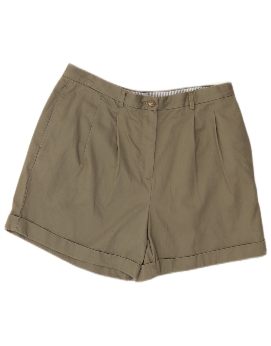 TOMMY HILFIGER Damen Pegged Chino Shorts US 12 Large W32 Khaki Baumwolle