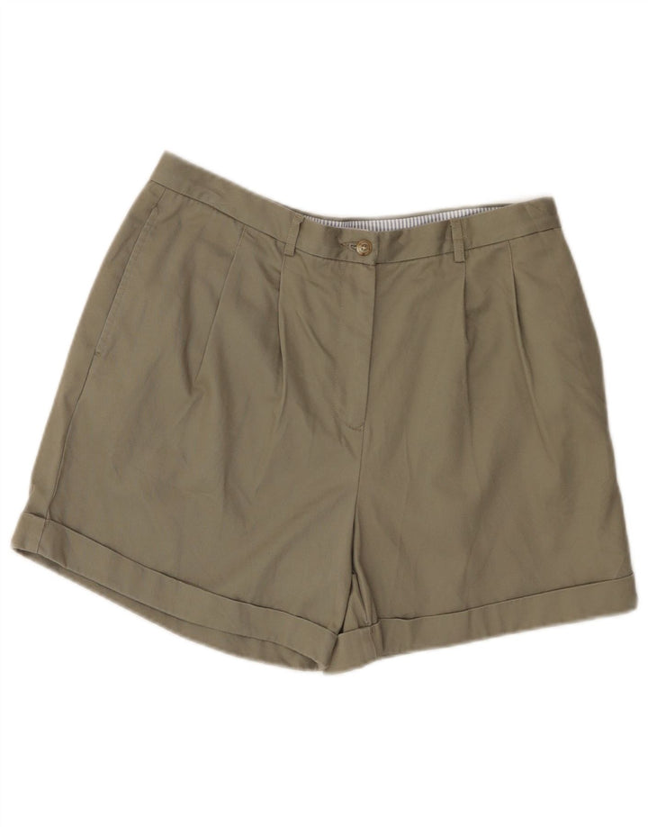 TOMMY HILFIGER Damen Pegged Chino Shorts US 12 Large W32 Khaki Baumwolle