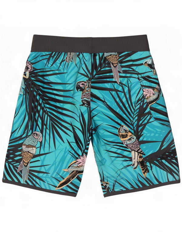 Volcom Jungen Graphic Hawaiian Badeshorts 9–10 Jahre Green Beach