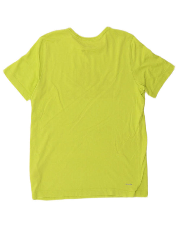 Adidas Jungen Climalite Graphic T-Shirt Top 13–14 Jahre, grüne Baumwolle
