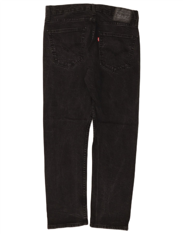 LEVI'S Herren 502 Tapered Jeans W32 L30 Schwarze Baumwolle