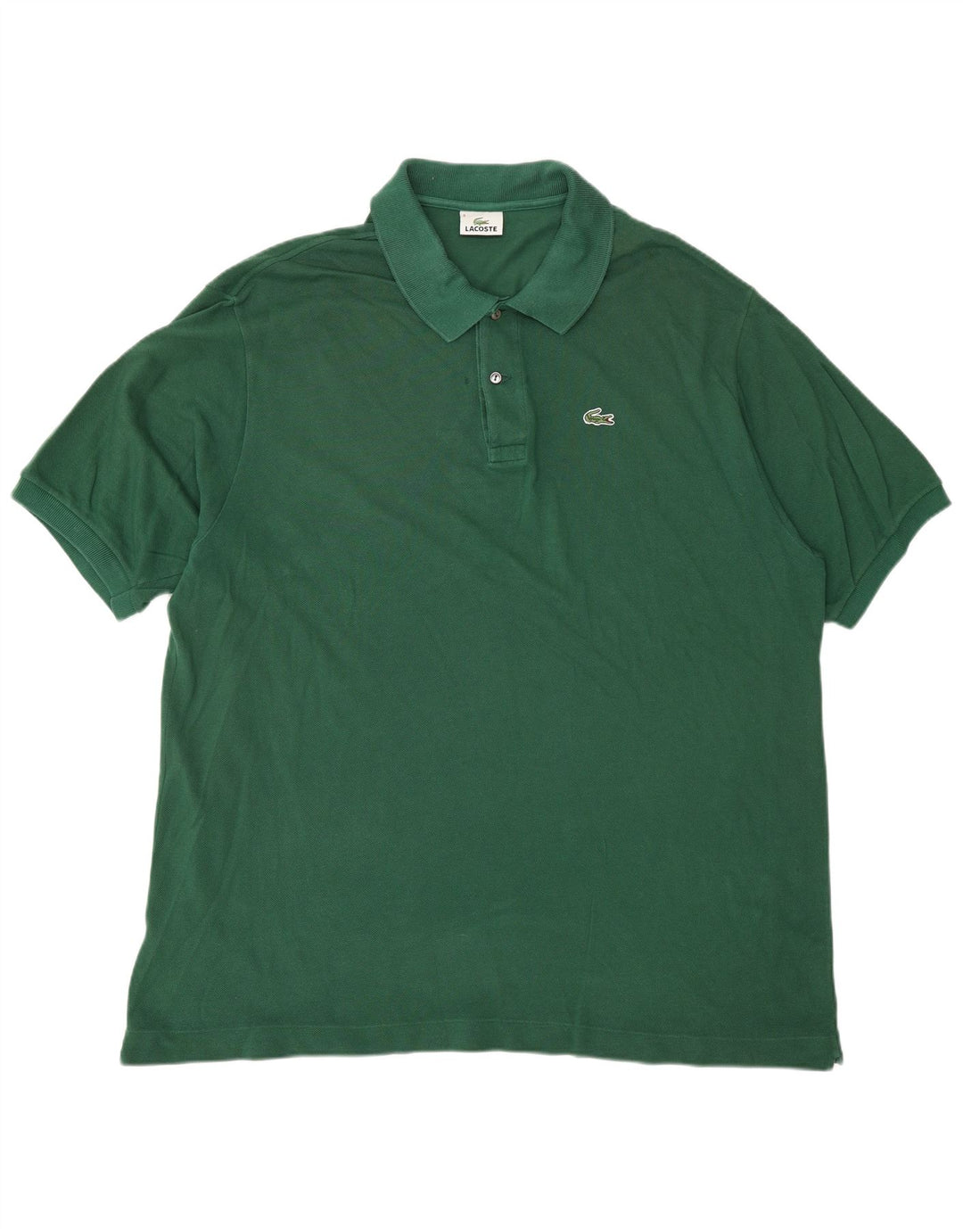 LACOSTE Herren Poloshirt Größe 8 3XL Grüne Baumwolle