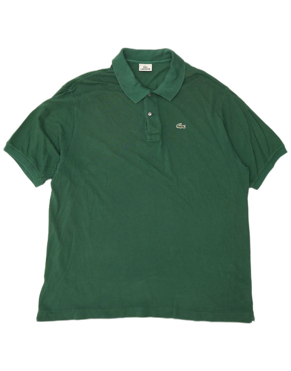LACOSTE Herren Poloshirt Größe 8 3XL Grüne Baumwolle