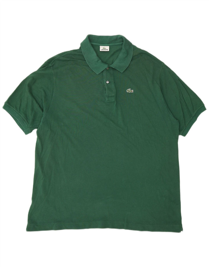 LACOSTE Herren Poloshirt Größe 8 3XL Grüne Baumwolle