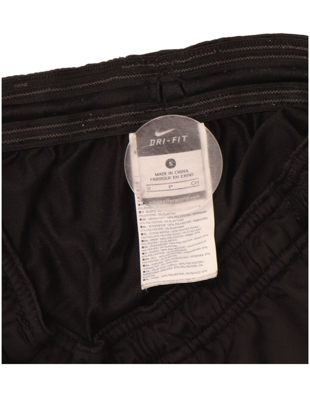 NIKE Damen Dri Fit Trainingshose UK 10 Small Schwarz Polyester