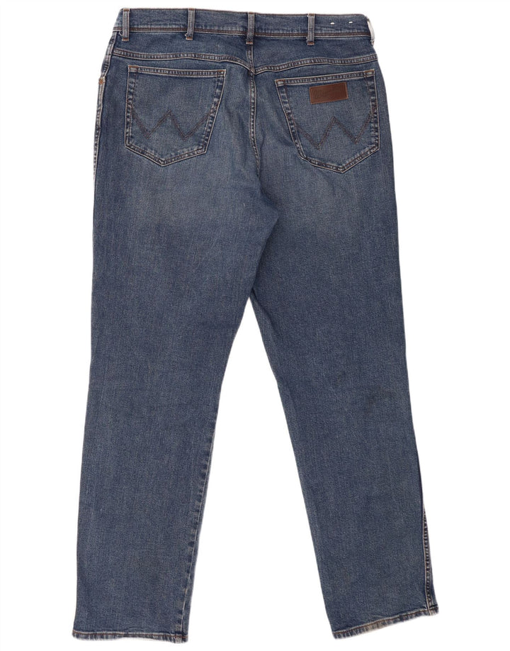 Wrangler Herren Straight Jeans W40 L34 Blaue Baumwolle