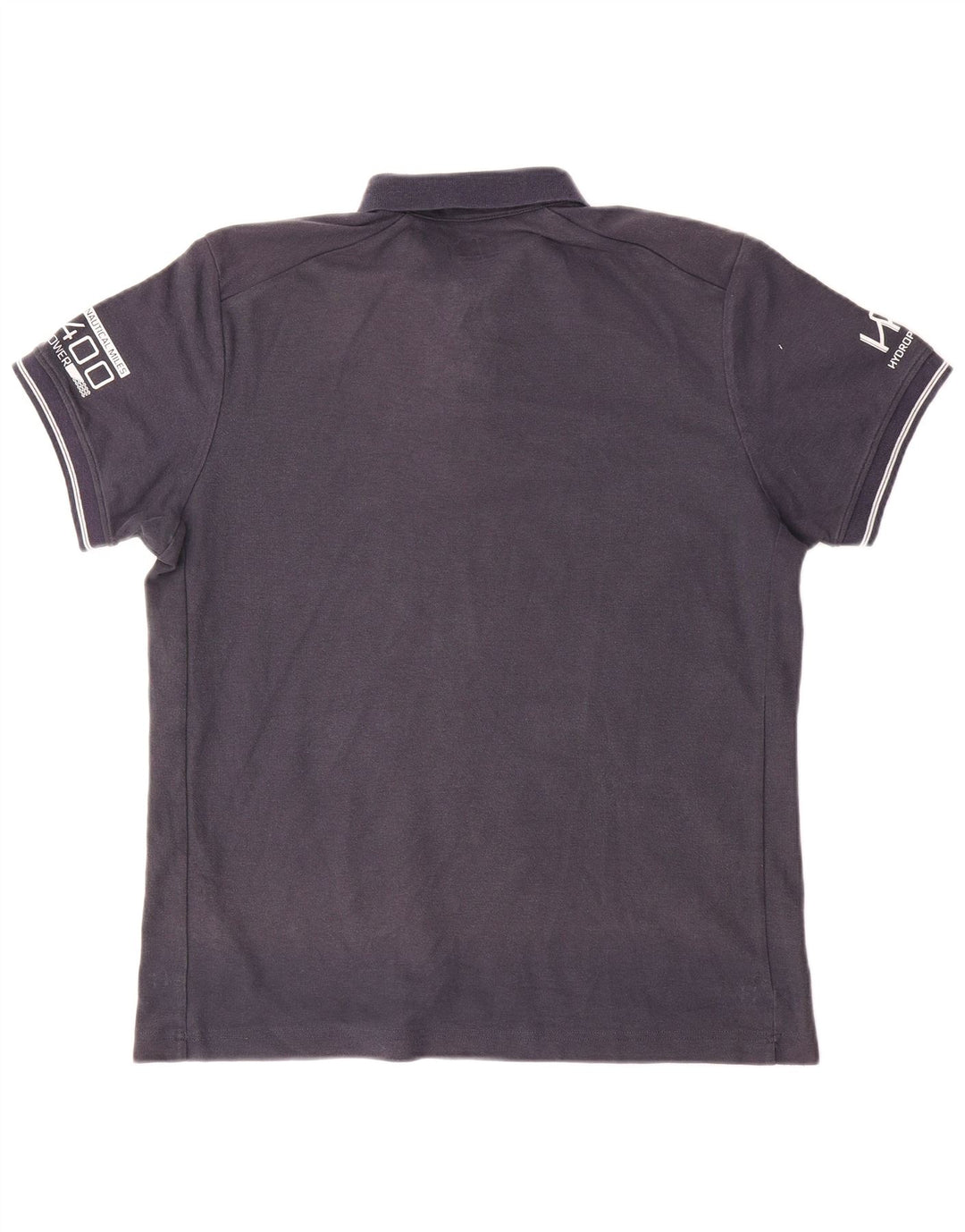 Helly Hansen Herren-Poloshirt mit Grafik, mittelmarineblaue Baumwolle