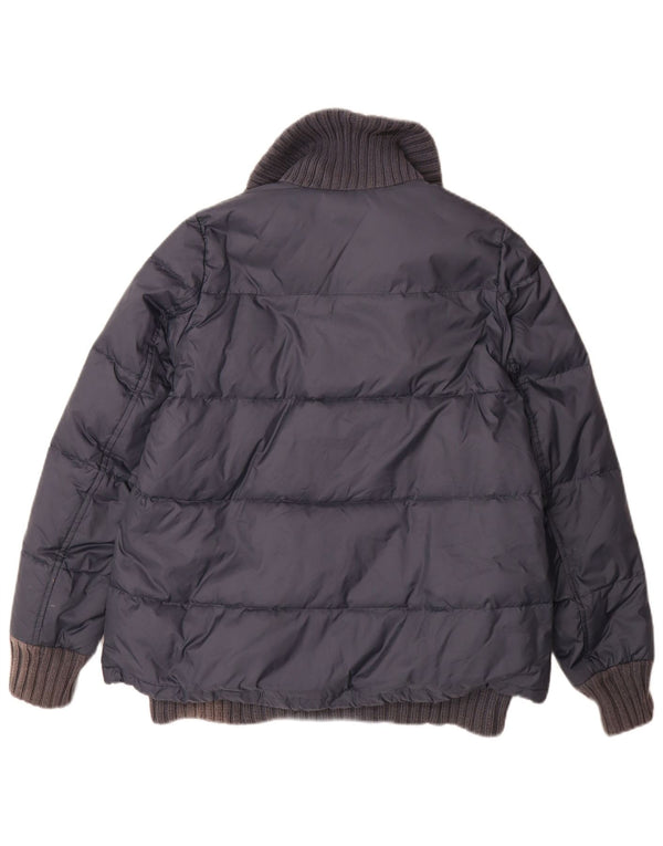 Diesel Herren Loose Fit Wattierte Jacke UK 34 XS Marineblaues Nylon