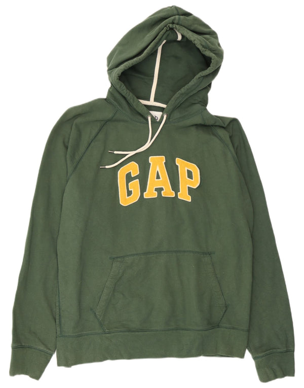 Gap Herren Grafik-Hoodie-Pullover XL aus grüner Baumwolle