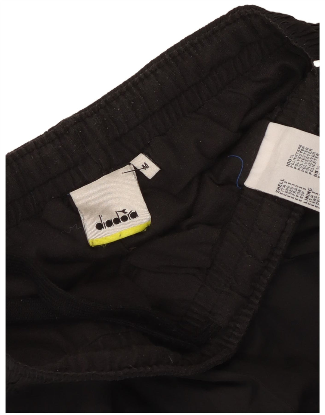Diadora Herren-Trainingshose, Jogginghose, Mittelschwarz, Polyester