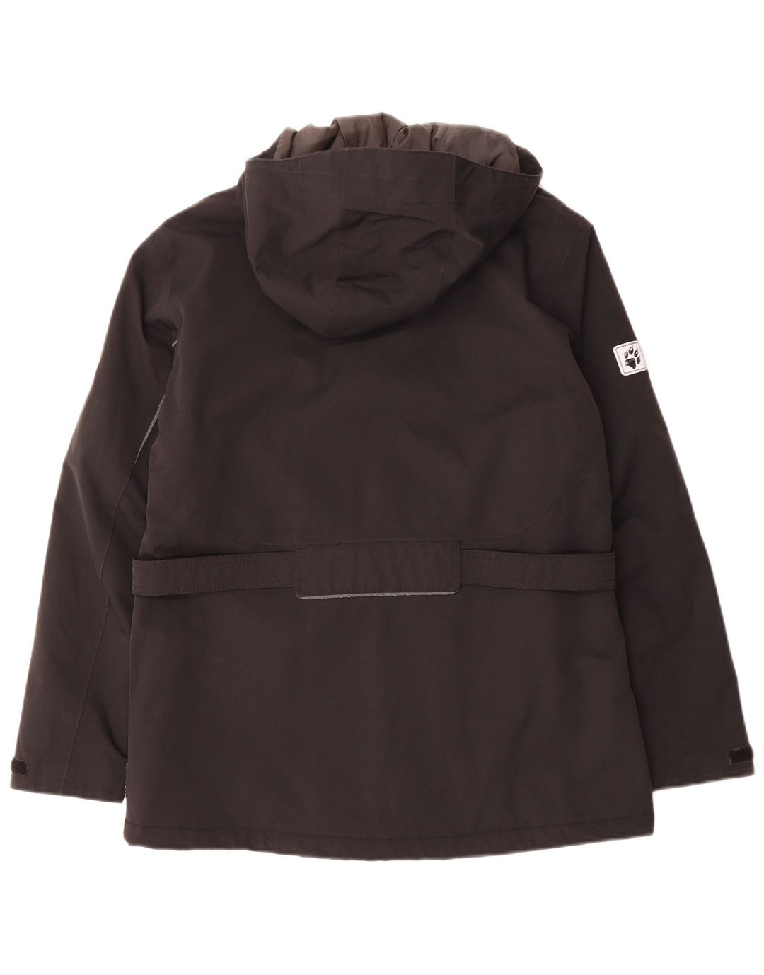JACK WOLFSKIN Damen-Windbreakerjacke mit Kapuze, UK 14/16, Größe L, Schwarz