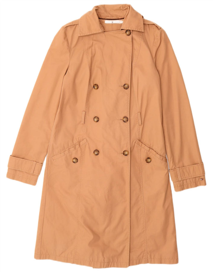 Tommy Hilfiger Damen Trenchcoat UK 10 Small Beige Baumwolle