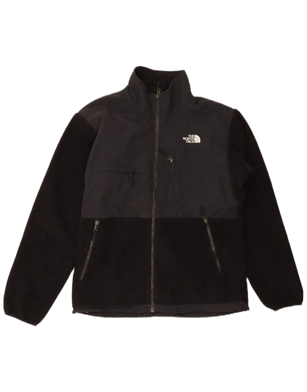 THE NORTH FACE Herren Fleecejacke UK 38 Mittelschwarzes Colourblock-Polyester