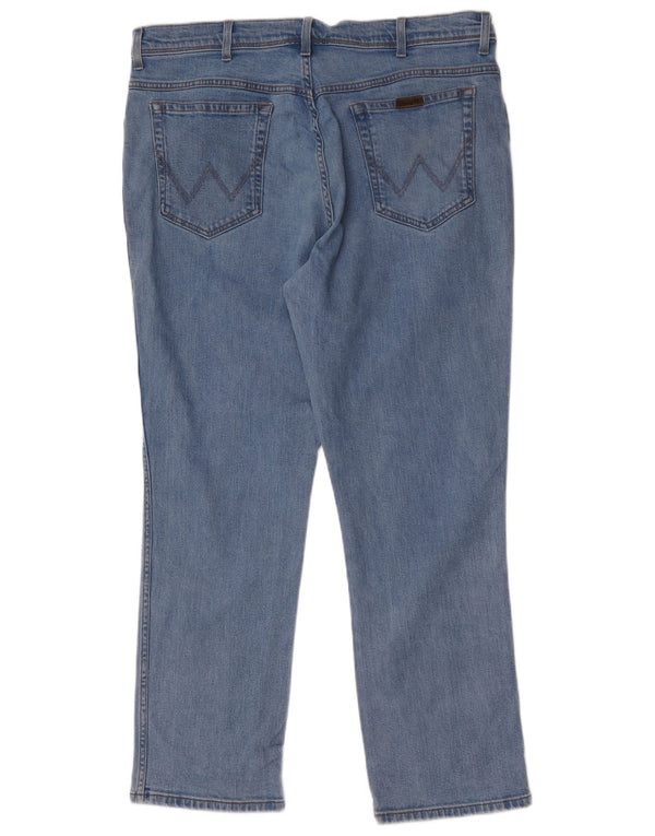 Wrangler Herren-Jeans mit normaler Passform, gerade Passform, Breite 40, Länge 30, Blau, Baumwolle
