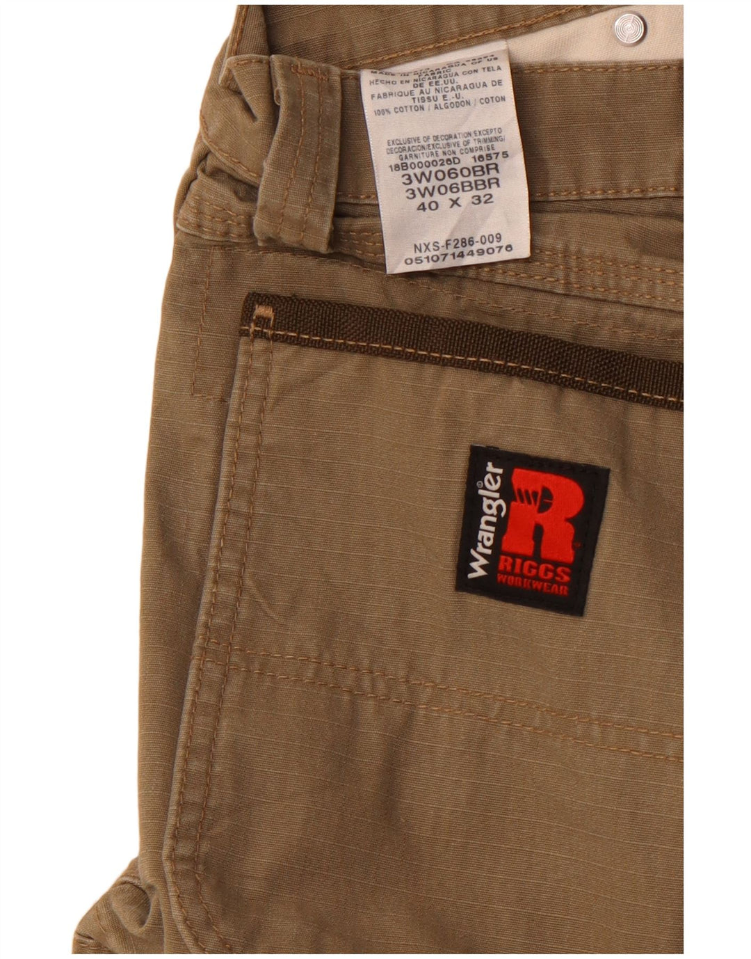 WRANGLER Gerade Cargohose für Herren, W40, L32, Beige, Baumwolle